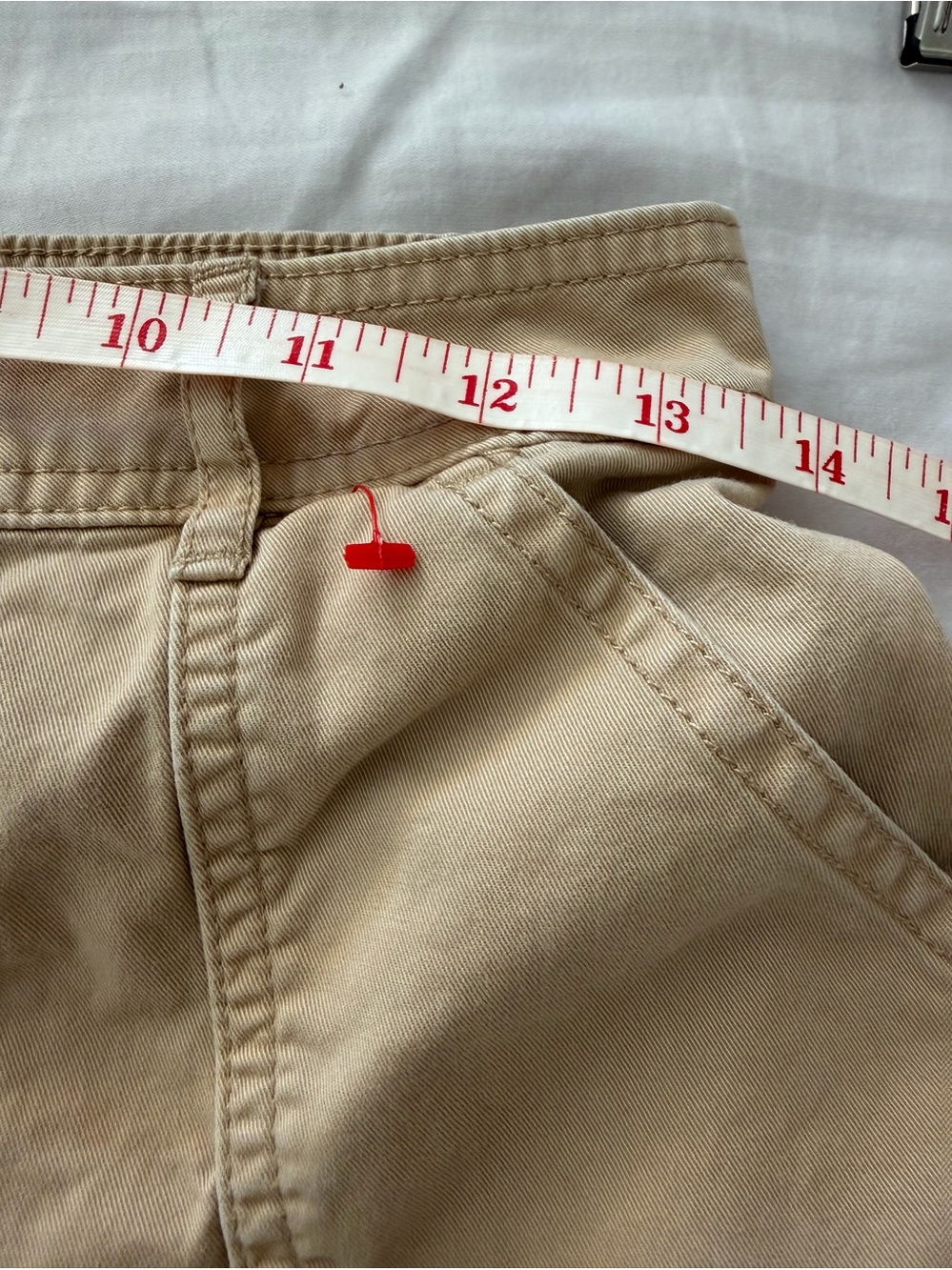 Vintage Abercrombie & Fitch Khaki Drawstring Baggy Cargo Pants 27 4S Y2K - Picture 9 of 11